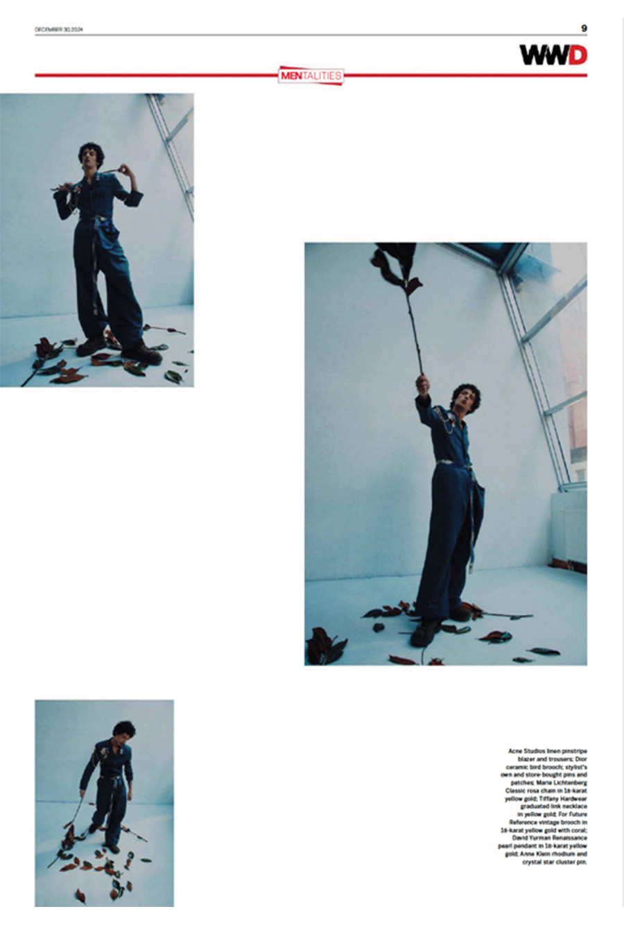 Editorial of WWD: Menswear Spring Collection