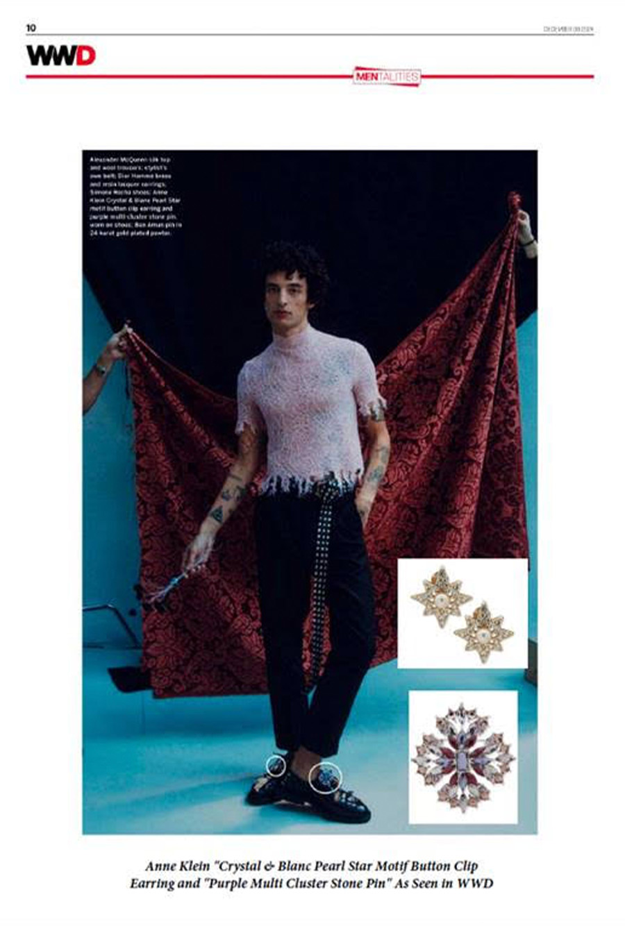 Editorial of WWD: Menswear Spring Collection