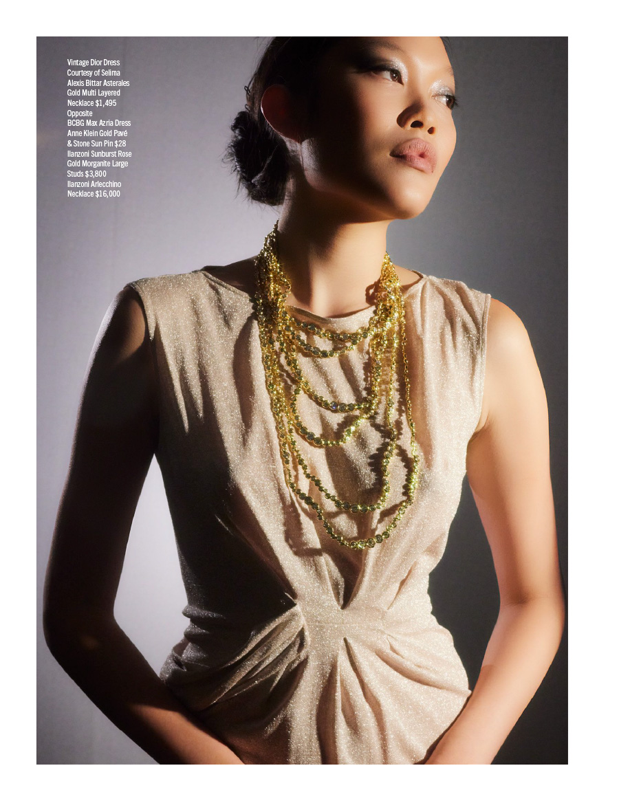Editorial of AC Magazine: The Jewelry Issue Summer 2025, Featuring Anne Klein Pave Stone Sun Pin