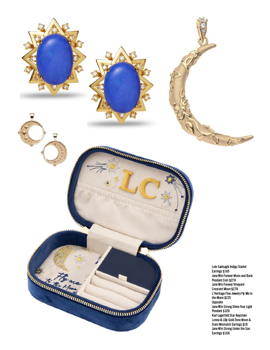 Editorial of AC Magazine: The Jewelry Issue Summer 2025, Featuring Karl Lagerfeld Paris Star & Moon Key Chain and Lonna & Lilly Star & Moon Studs