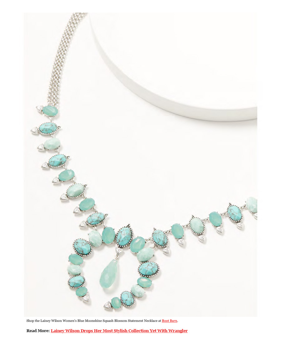 Editorial of Cowgirl Magazine: Lainey Wilson’s Jewelry Collection Now Available At Top Western Retailers
